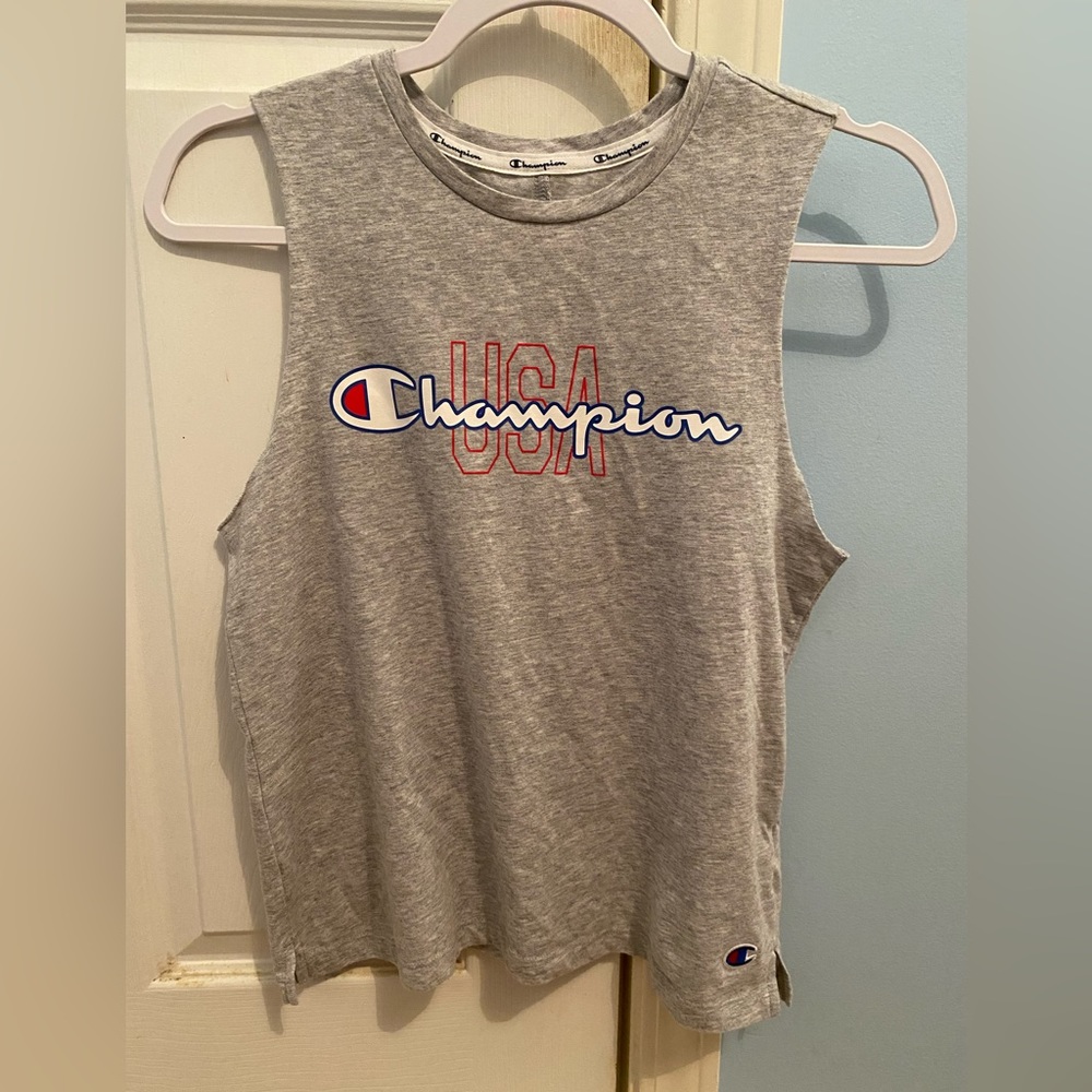 CHAMPION gray tank top size:small